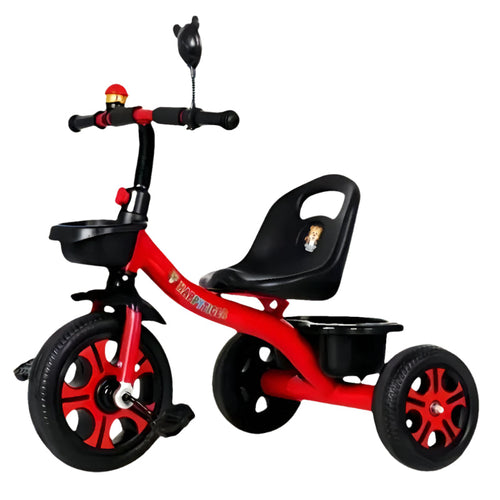 3-Wheel Kids Red Tricycle Stainless Steel Bike